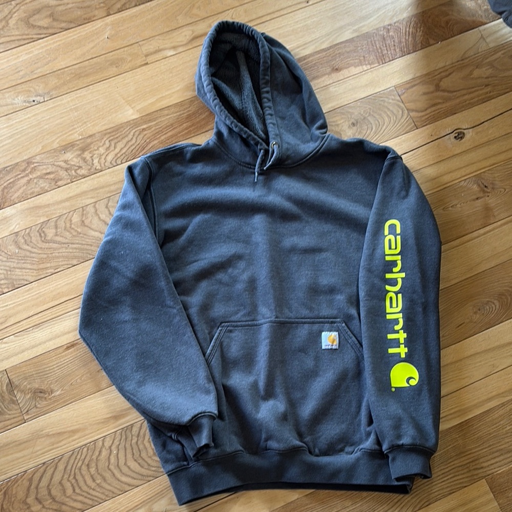 Carhartt Gray Sweater with Bold Branding